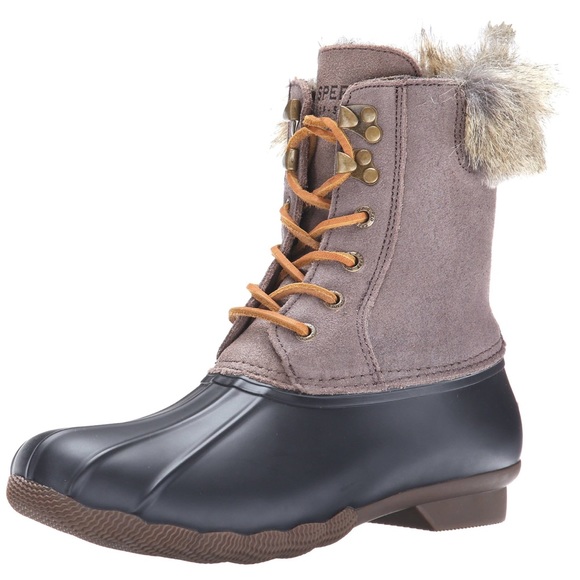 Sperry Shoes - SPERRY Top-Sider White Water Taupe Rain Duck Boots